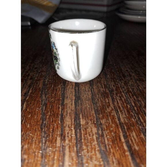 Vintage Great Smoky Mountains Tennessee Miniature 2pc Cup Saucer Set - Picture 5 of 6